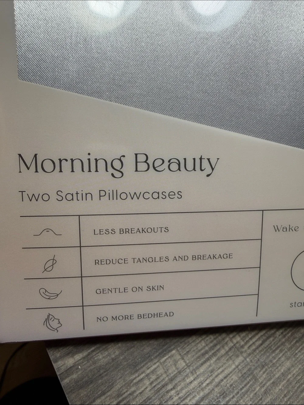 🌻5 for $30🌻 Morning Beauty Satin Pillowcase Set in Silver